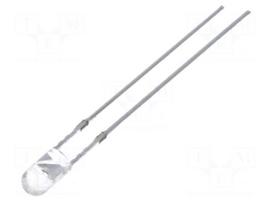 LED | red | 3mm | 5800÷7000mcd | 30° | Front: convex | No.of term: 2
