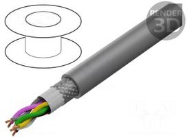 Wire: control cable | SUPER-PAAR-TRONIC-C-PUR | 3x2x0.5mm2 | grey