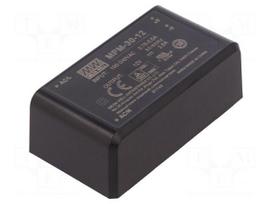 Converter: AC/DC | 30W | Uin: 80÷264VAC | 12VDC | Iout: 2.5A | OUT: 1 | 90%