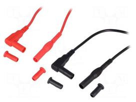 Test lead: kit | 1m | banana 4mm socket,banana 4mm plug