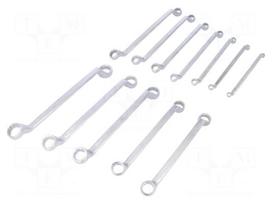 Wrench: socket spanner-set | box,bent | Chrom-vanadium steel