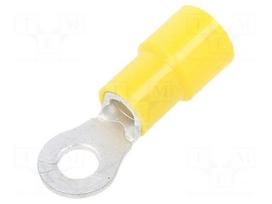 Tip: ring | M4 | Ø: 4.3mm | 2.63÷6.63mm2 | crimped | for cable | insulated