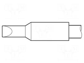 Tip | chisel | 5x1.2mm | longlife | Heavy Duty