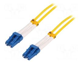 Fiber patch cord | OS2 | LC/UPC,both sides | 3m | 9/125um | LSZH | blue