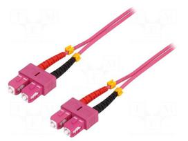 Fiber patch cord | OM4 | SC/UPC,both sides | 20m | 50/125um | LSZH