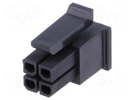 Connector: wire-board | plug | female | PIN: 4 | Micro-Fit 3.0 | 3mm | 2x2