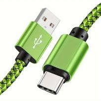 USB į Type-C greitojo įkrovimo laidas,  Žalias