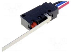 Microswitch SNAP ACTION | 0.1A/125VAC | 0.1A/30VDC | with lever