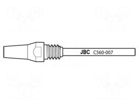Tip: for desoldering irons | 4.8x2.4mm | Features: longlife