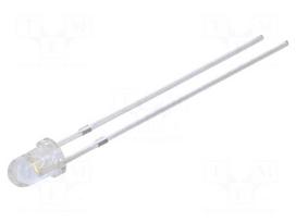 LED | white warm | 3mm | 5800÷7000mcd | 30° | Front: convex | 2.9÷3.6VDC