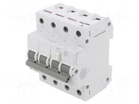 RCBO breaker | Inom: 16A | Ires: 30mA | Poles: 3+N | 230/400VAC | IP20