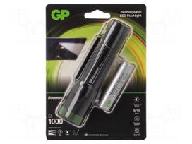 Torch: LED | waterproof | 1000lm | 40h | Ø33x142.5mm | USB cable