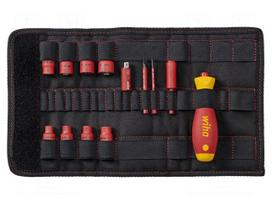 Wrench-set | 6-angles,insulated,socket spanner | steel | 1/4"