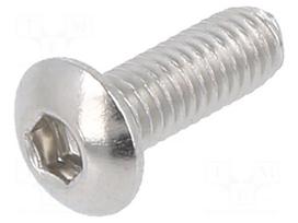 Screw | M3x8 | 0.5 | Head: button | hex key | HEX 2mm | ISO 7380-1