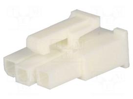 Connector: wire-wire/PCB | plug | female | PIN: 3 | Mini-Fit Jr | 600V