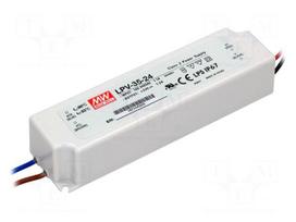 Power supply: switching | LED | 36W | 24VDC | 1.5A | 90÷264VAC | IP67