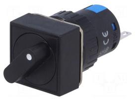 Switch: rotary | Pos: 2 | SPDT | 3A/220VAC | 2A/24VDC | 50mΩ | Mat: plastic