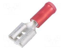 Terminal: flat | 6.3mm | 0.8mm | female | 0.3÷1.5mm2 | crimped | tinned