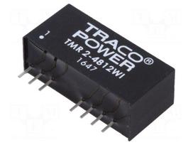 Converter: DC/DC | 2W | Uin: 18÷75VDC | Uout: 12VDC | Iout: 165mA | SIP9