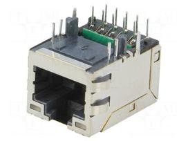 Connector: RJ45 | socket | MXMag | PIN: 8 | Cat 5e | shielded,with LED