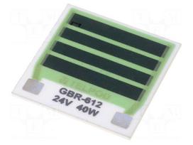 Resistor: thick film | heating | glued | 14.4Ω | 40W | 350°C | W: 25.4mm