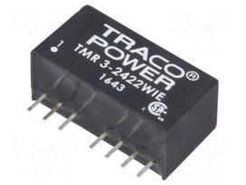 Converter: DC/DC | 3W | Uin: 9÷36VDC | Uout: 12VDC | Uout2: -12VDC | SIP8