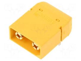 Connector: DC supply | socket | male | XT90 | 40A | 500V | PIN: 2 | straight