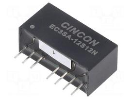 Converter: DC/DC | 3W | Uin: 9÷18VDC | Uout: 12VDC | Iout: 0÷250mA | SIP8
