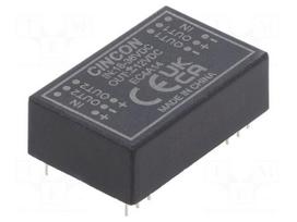 Converter: DC/DC | 5/6W | Uin: 18÷36VDC | Uout: 12VDC | Uout2: -12VDC
