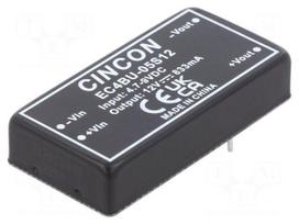 Converter: DC/DC | 10W | Uin: 4.7÷9VDC | Uout: 12VDC | Iout: 833mA | THT