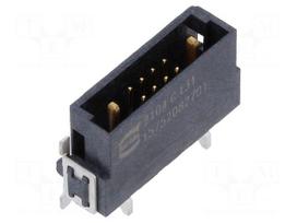 Connector: PCB to PCB | socket | male | PIN: 10(2+8) | angled 90°