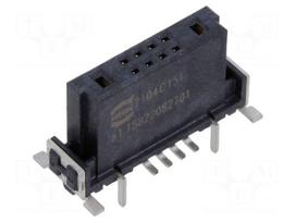 Connector: PCB to PCB | socket | female | PIN: 10(2+8) | straight