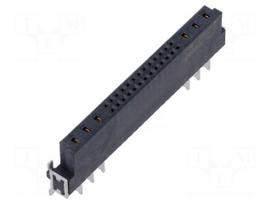 Connector: PCB to PCB | socket | female | PIN: 32(6+26) | angled 90°