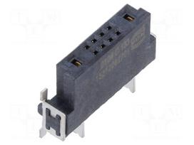 Connector: PCB to PCB | socket | female | PIN: 10(2+8) | angled 90°