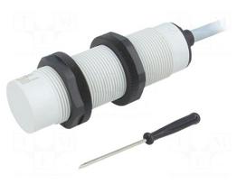 Sensor: capacitive | Range: 4÷12mm | 24÷230VAC | OUT: SPDT | 2m | CA30CLN