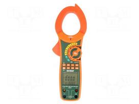 Meter: power | pincers type | LCD | (9999) | I AC: 100mA÷1kA | 522g | 55mm