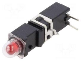 LED | in housing | 3.9mm | No.of diodes: 1 | red | 20mA | 60° | 1.2÷4mcd