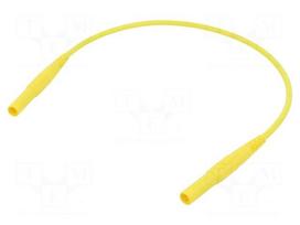 Test lead | 19A | banana plug 4mm,both sides | insulated | Len: 0.25m