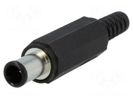 Connector: DC supply | plug | male | 2A | straight | for cable | 18VDC
