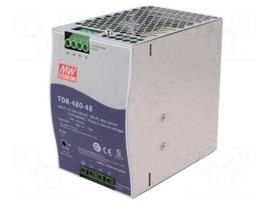 Power supply: switching | for DIN rail | 480W | 48VDC | 10A | OUT: 1