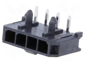 Connector: wire-board | socket | male | PIN: 4 | Micro-Fit 3.0 | THT | 3mm
