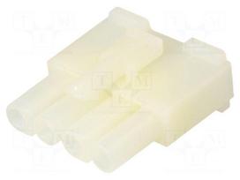 Connector: wire-wire/PCB | plug | female | Standard .093" | PIN: 4