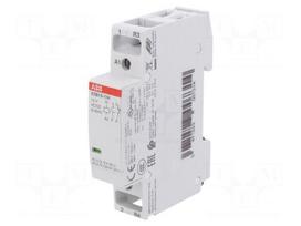 Contactor: 2-pole installation | 16A | 12VAC,12VDC | NC + NO | ESB