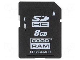 Memory card | MLC,SD | 8GB | industrial | UHS I U1 | -40÷85°C