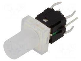 Switch: keypad | Pos: 2 | SPST-NO | 0.05A/12VDC | colourless | LED | green