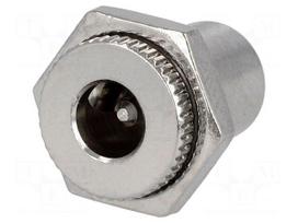 Connector: DC supply | socket | male | 3A | 12V | straight | soldering