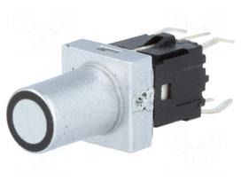 Switch: keypad | Pos: 2 | SPST-NO | 0.05A/12VDC | silver | LED | green | THT