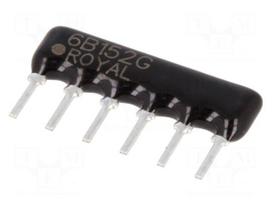 Resistor network: Y | 1.5kΩ | ±2% | No.of resistors: 3 | 0.2W | THT | 100V
