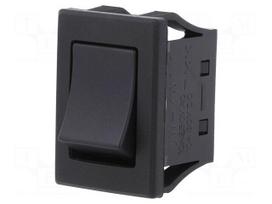 ROCKER | SPST | Pos: 2 | ON-OFF | 10A/250VAC | 10A/30VDC | black | IP67