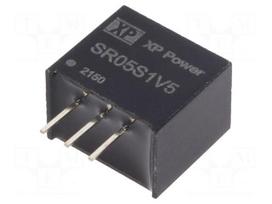 Converter: DC/DC | Uin: 4.75÷34VDC | Uout: 1.5VDC | Iout: 500mA | SIP3